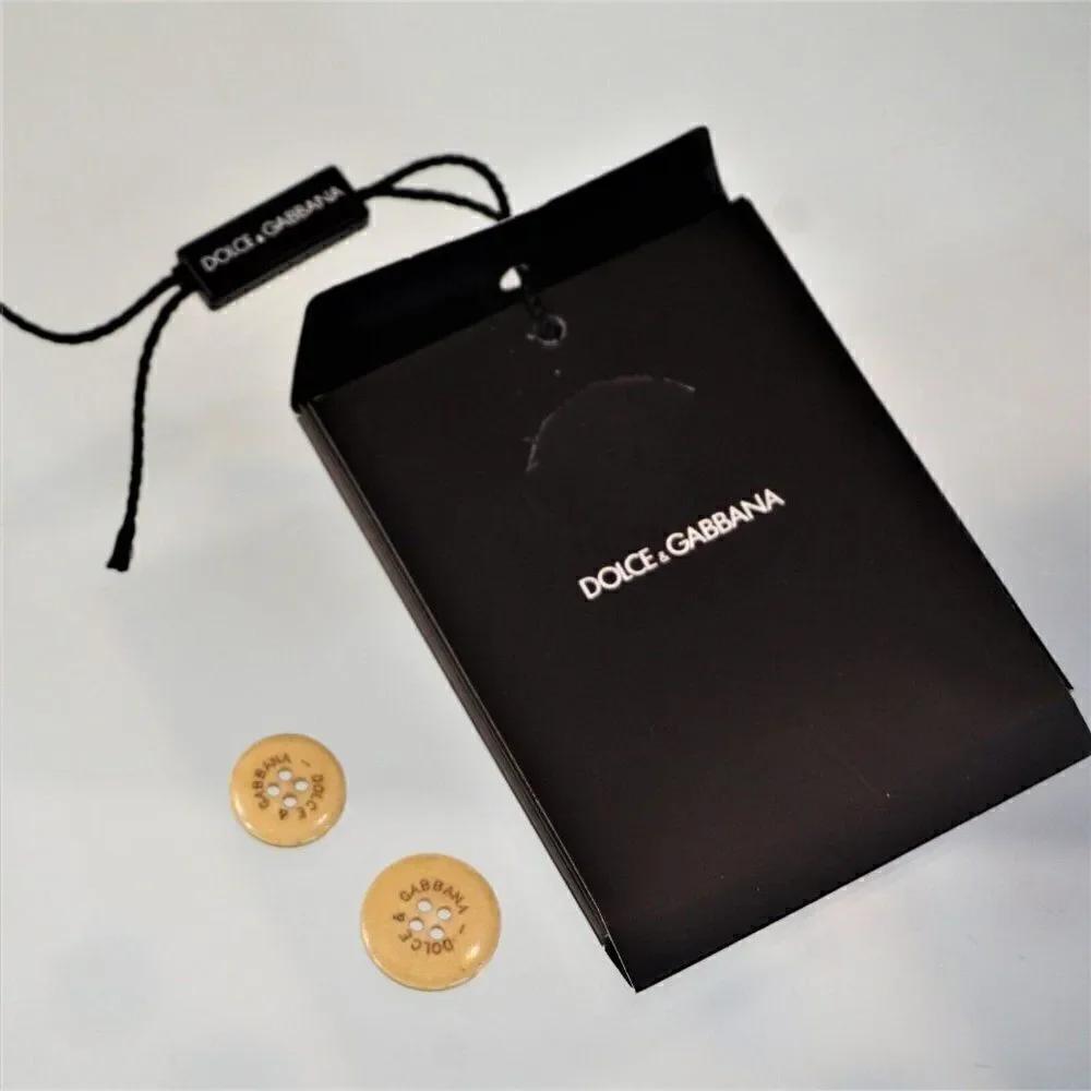 Dolce And Gabbana Replacement Buttons 4 Hole Beige 2 Buttons